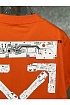 Оранжевая футболка Off-White teenage engineering