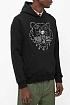 Худи чёрного цвета Kenzo Tiger logo-embroidered