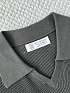 Мужское тёмно-серое поло Brunello Cucinelli Premium