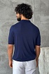 Мужское поло Stefano Ricci Eagle zip-neck - Navy