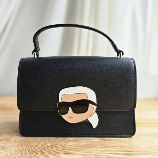 Женская сумка Karl Lagerfeld ikonik 22x15 см - Black