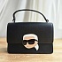Женская сумка Karl Lagerfeld ikonik 22x15 см - Black