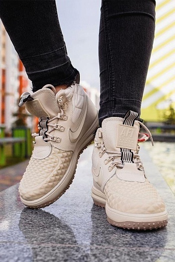 Кроссовки Nike Lunar Force 1 Duckboot '17 - Beige   