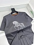 Мужская футболка Hermes horse logo - Grey