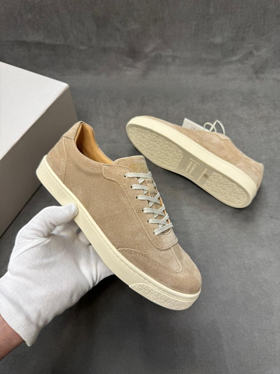 Мужские замшевые кроссовки Brunello Cucinelli