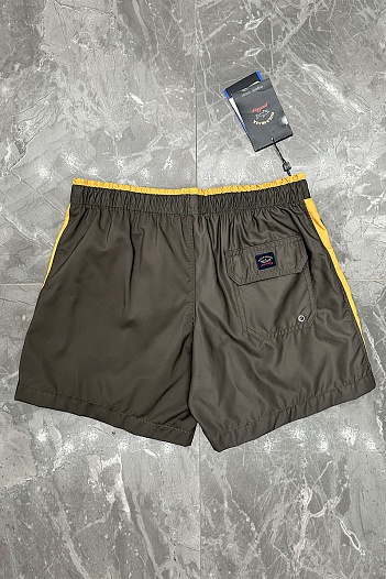 Мужские зелёные шорты Paul & Shark logo-patch   