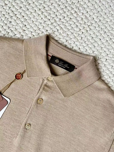 Поло с длинным рукавом Loro Piana Premium - Flower Aprecot   