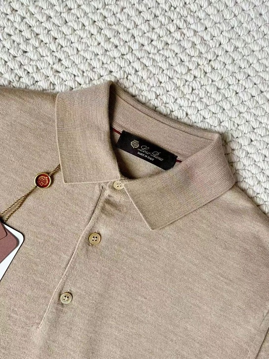 Поло с длинным рукавом Loro Piana Premium - Flower Aprecot