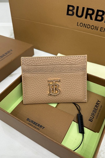 Кожаный кардхолдер Burberry Premium 10x7 см   