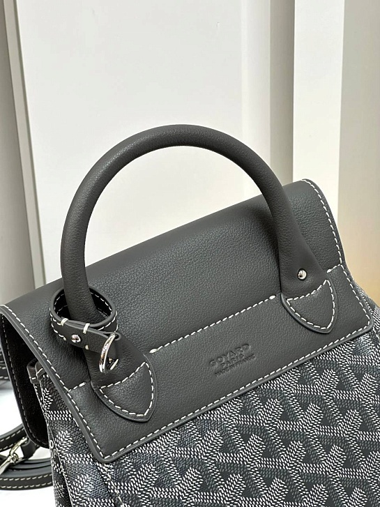Женский рюкзак Goyard Alpin Mini Premium 23x19x9.5 см - Grey