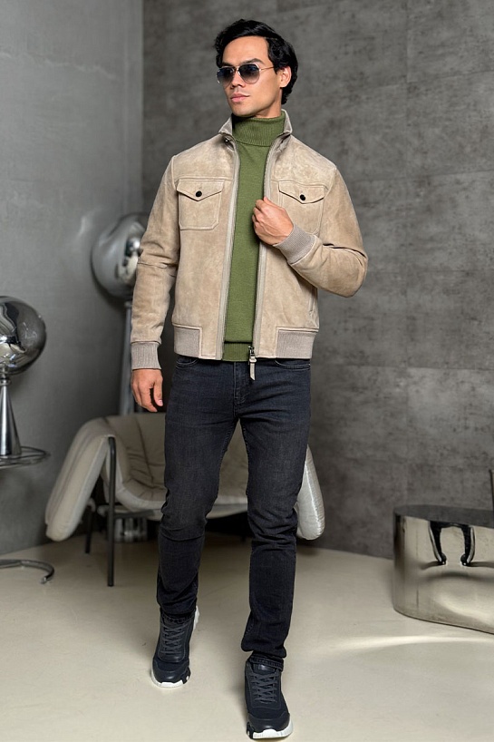 Мужская кожаная куртка Tom Ford premium