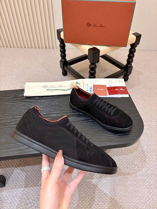 Мужские кроссовки Loro Piana Soho 2.0 Walk - Black