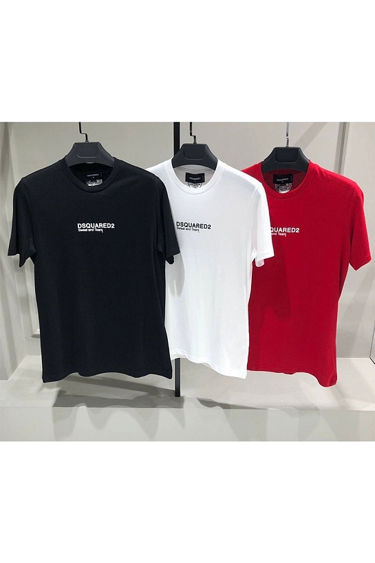 Мужская футболка Dsquared2 "Sweat and Tears" - Black