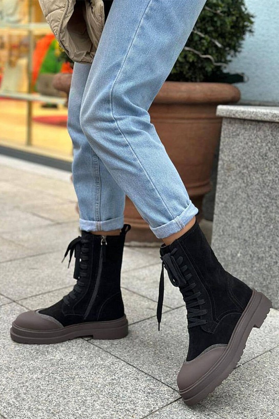 Женские ботинки Brunello Cucinelli Monil Chain - Black