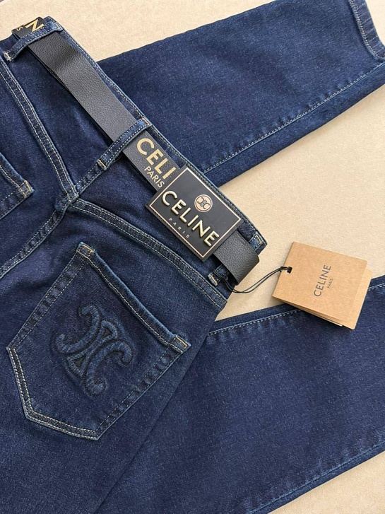 Женские синие джинсы Celine
