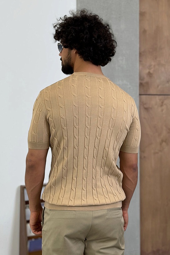 Мужская бежевая футболка Роlо Ralрh Lаurеn