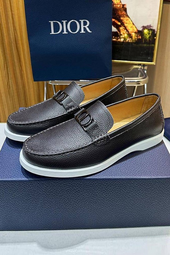 Мужские кожаные лоферы Dior