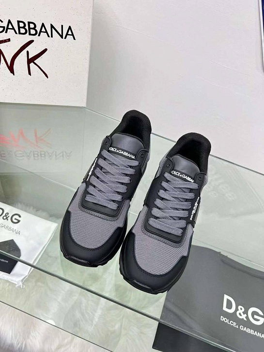 Женские комбинированные кроссовки Dolce & Gabbana - Grey / Black