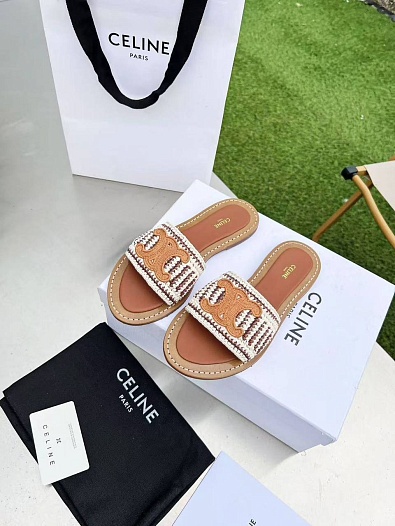 Женские шлёпанцы Celine   