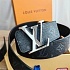 Кожаный ремень Louis Vuitton Monogram Eclipse (ширина 4 см)