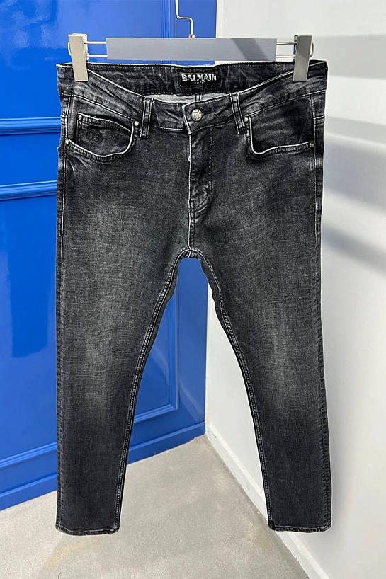 Мужские чёрные джинсы Balmain Paris