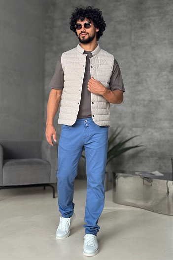 Мужской бежевый жилет Loro Piana   