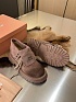 Женские замшевые ботинки MIU MIU Premium - Brown