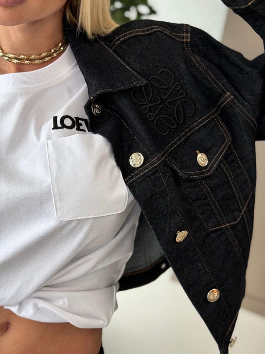 Женская джинсовая куртка Loewe premium - Navy