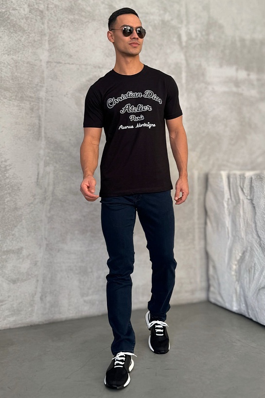 Чёрная мужская футболка Christian Dior Atelier