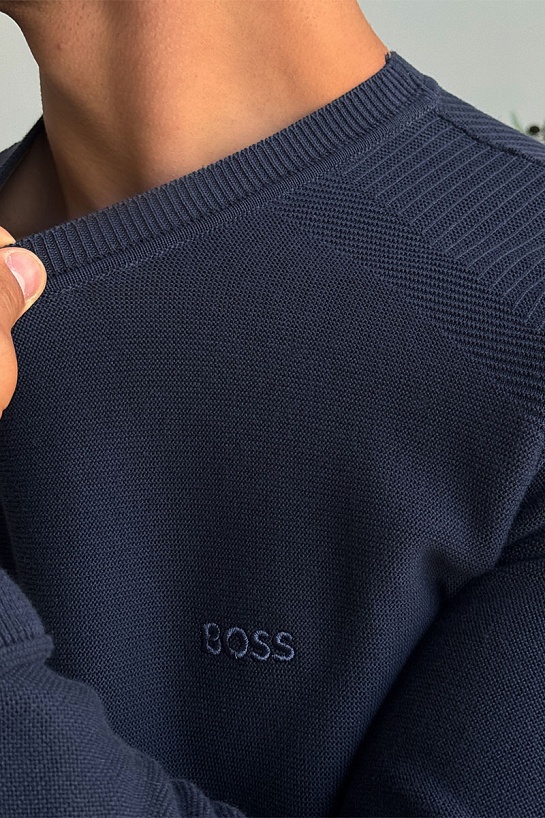 Мужская кофта Hugo Boss тёмно-синего цвета