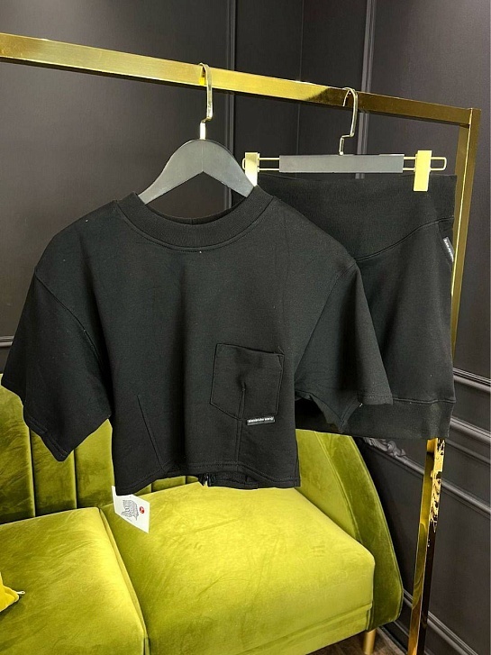 Женский чёрный костюм Alexander Wang