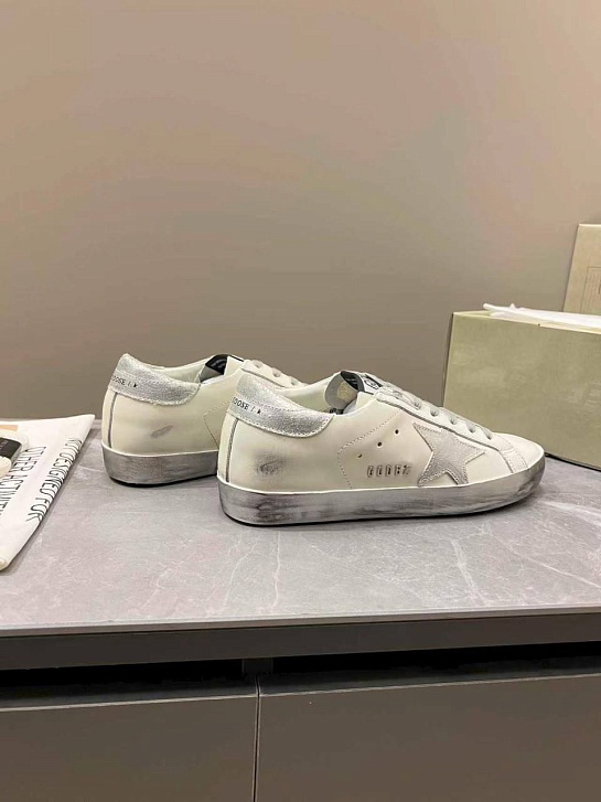 Женские кожаные кроссовки Golden Goose Super Star premium