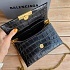 Кожаная сумка Balenciaga Triplet Crocodile-Effect 23x13 см