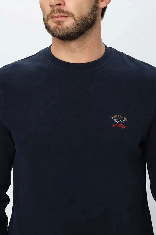 Мужской тёмно-синий свитшот Paul & Shark