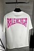 Мужская белая футболка Balenciaga Paris Tropical