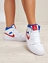 Женские кроссовки Nike Dunk High - White / Blue / Red