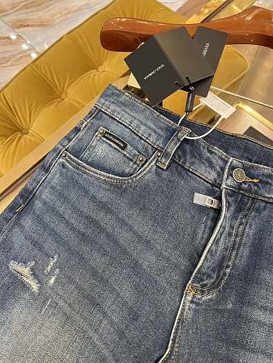 Мужские синие джинсы Dolce & Gabbana comfort fit   