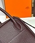 Женская кожаная сумка Hermes Lindy Premium 26x18x13 см - Burgundy