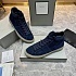 Замшевые кроссовки с мехом Tom Ford high-top - Navy