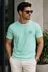 Футболка зелёного цвета Etro Pegaso embroidery