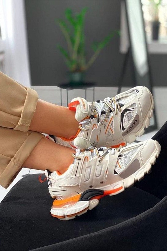 Кроссовки Balenciaga Track - White / Orange