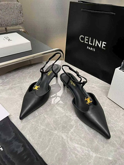 Женские кожаные туфли Celine premium   