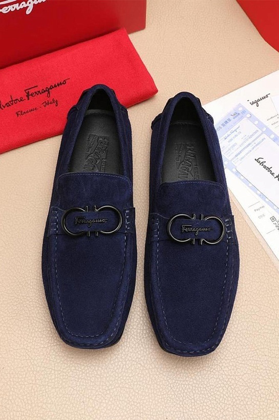 Мужские замшевые мокасины Salvatore Ferragamo