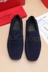 Мужские замшевые мокасины Salvatore Ferragamo