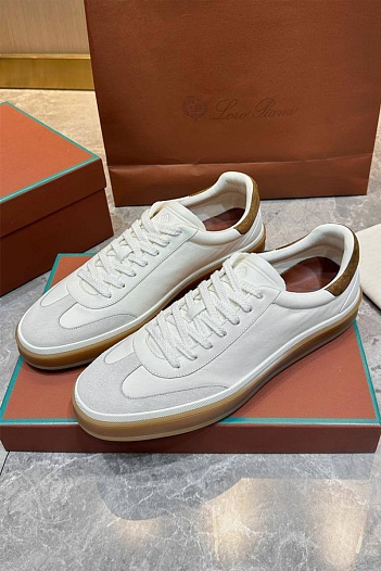 Мужские кроссовки Loro Piana Tennis Walk - White   