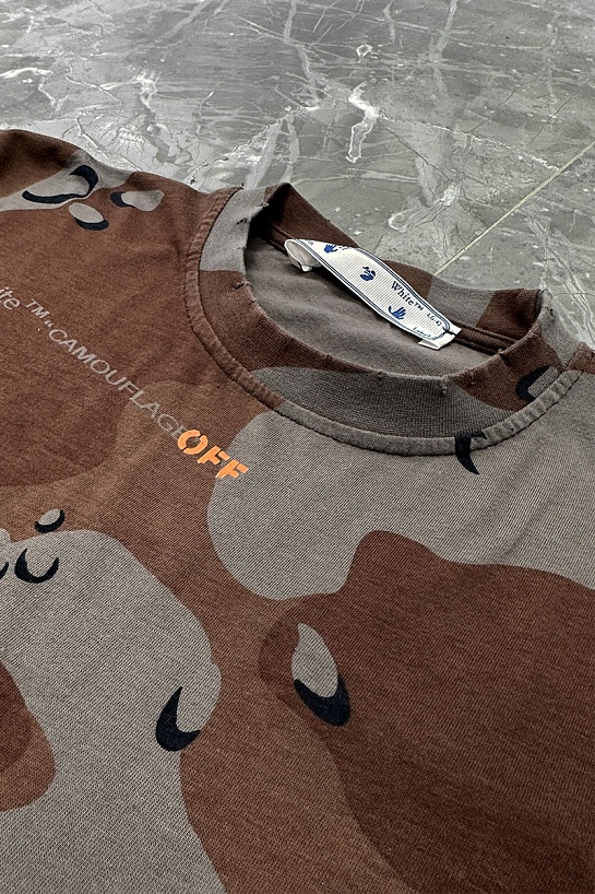 Оверсайз футболка Off-White Arrows Camo
