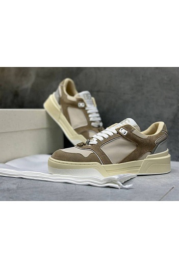 Женские комбинированные кроссовки Dolce&Gabbana New Roma   