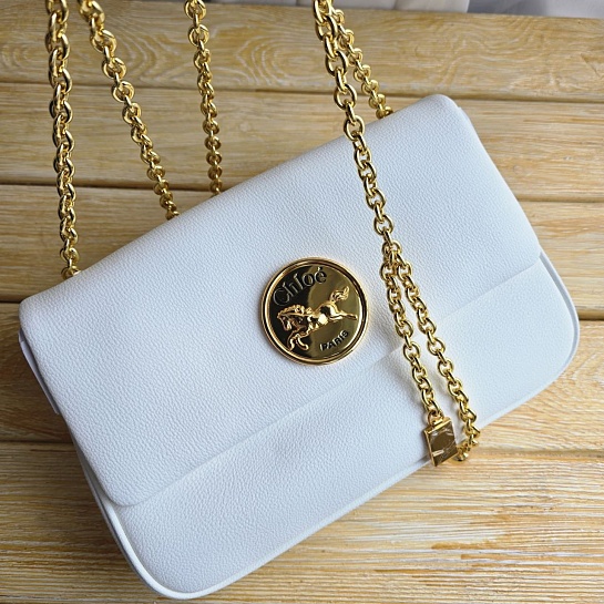 Кожаная сумка Chloe 28x17 см