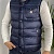 Мужской жилет тёмно-синего цвета Moncler logo-patch
