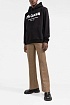 Чёрное худи Alexander McQueen graffiti logo-print